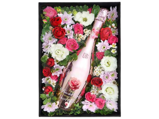 Order Flowers in Box - Valentine's Day Bottega Rose Flower Box VB04 - VB20206A2 Photo